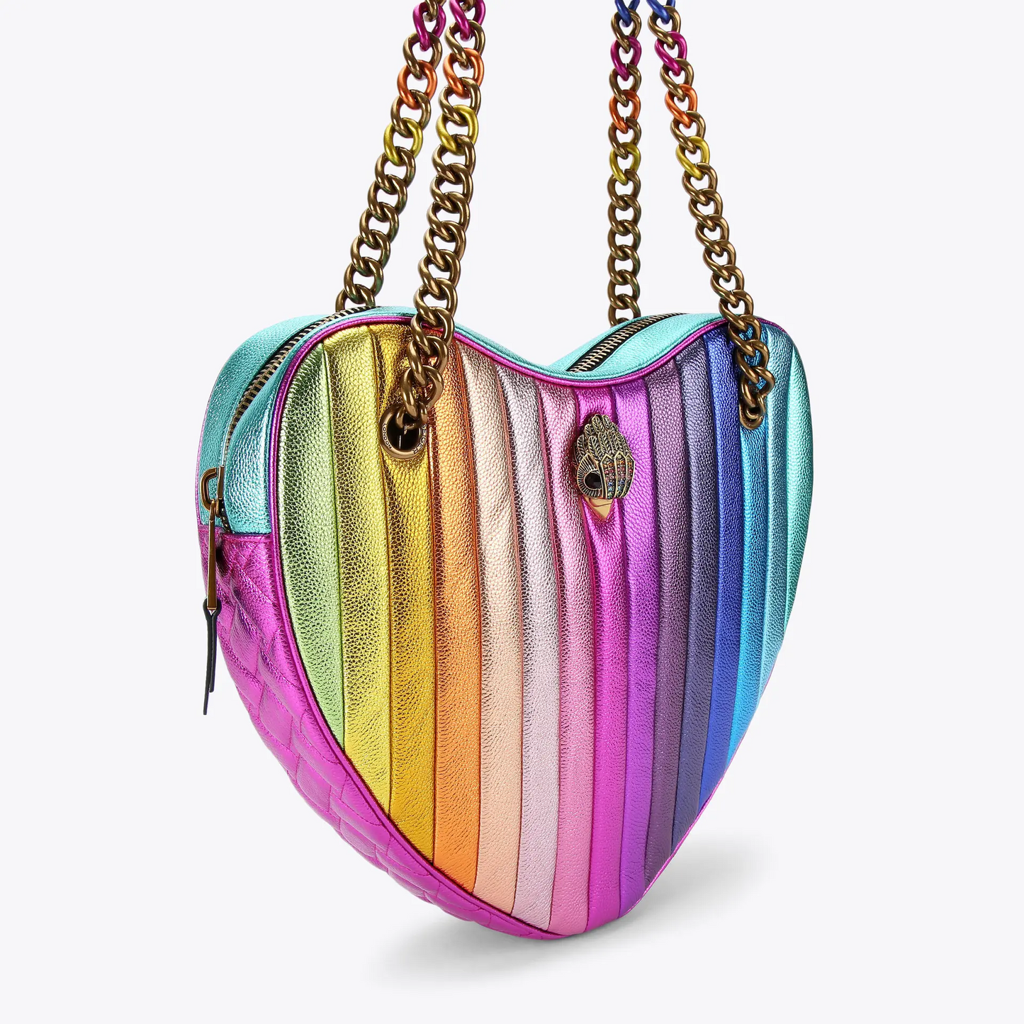 Colorful heart chain bag