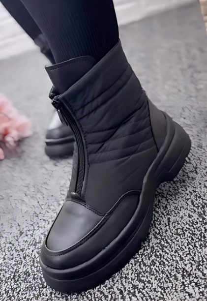 Women's Warm and Comfortable Zip-Up Boots