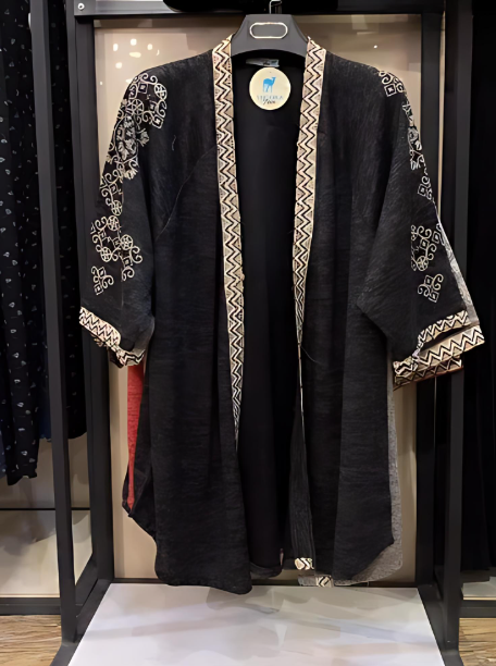 Soft embroidered women's cardigan