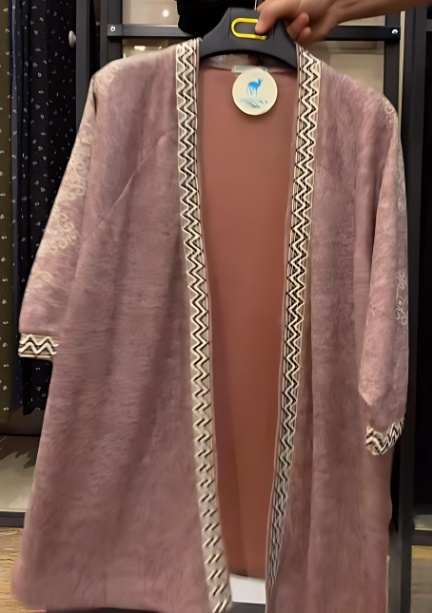 Soft embroidered women's cardigan