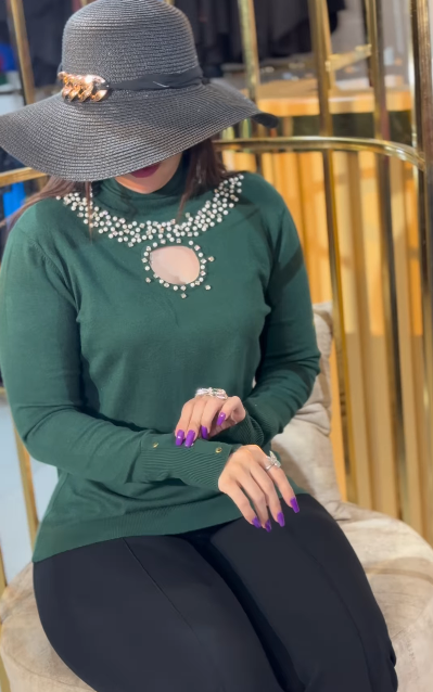 Pearl Hollow Sexy Sweater