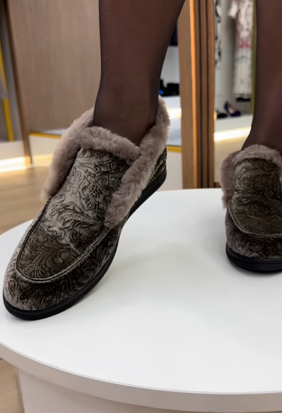 women's fleece warm shoes