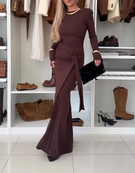 Women's Elegant Belted Dress