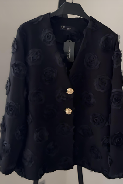 3D Flower Knitted Comfortable Cardigan Jacket