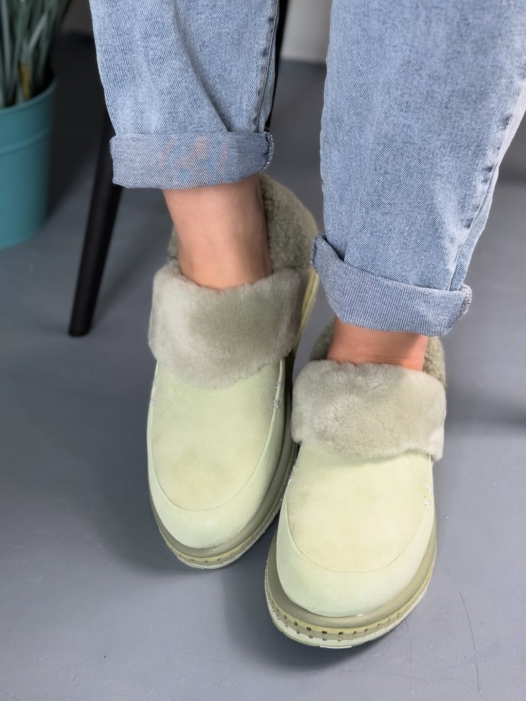 Women's warm slip-on cotton shoes