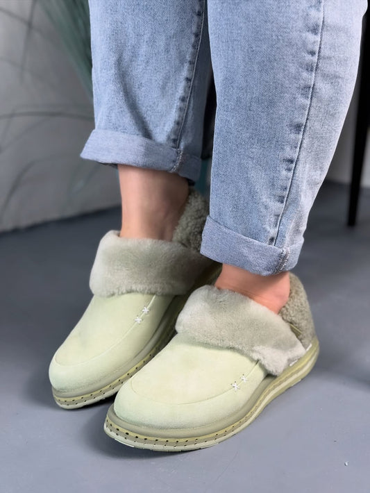 Women's warm slip-on cotton shoes