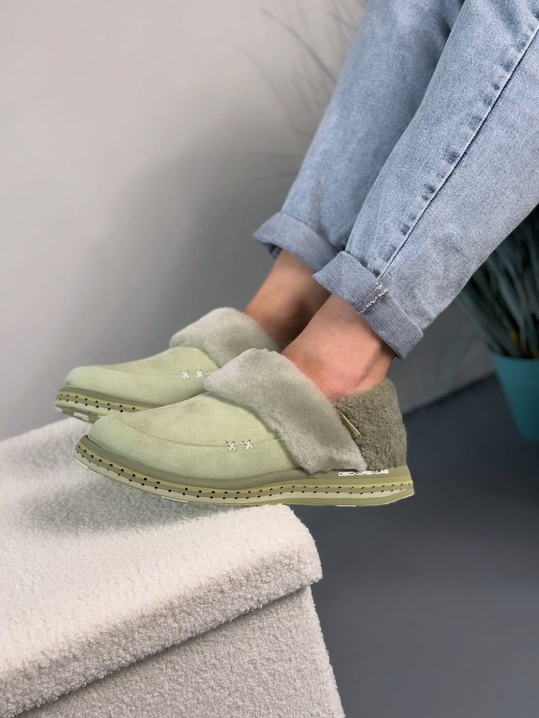 Women's warm slip-on cotton shoes