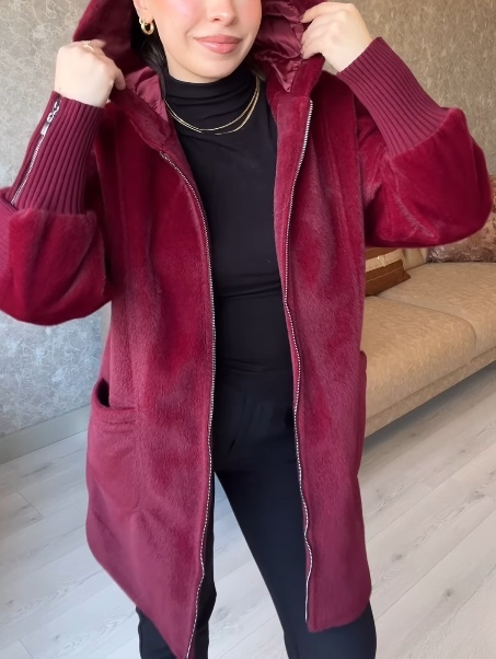 women's autumn and winter fleece coat