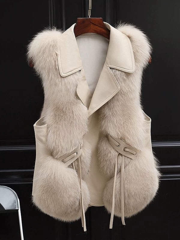 Women's 2025 Fall/Winter New Faux Fur Vest