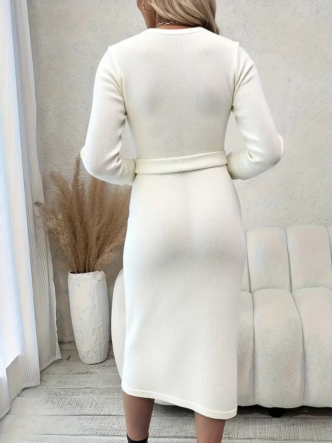 Women's 3D Flower Knitted Dress