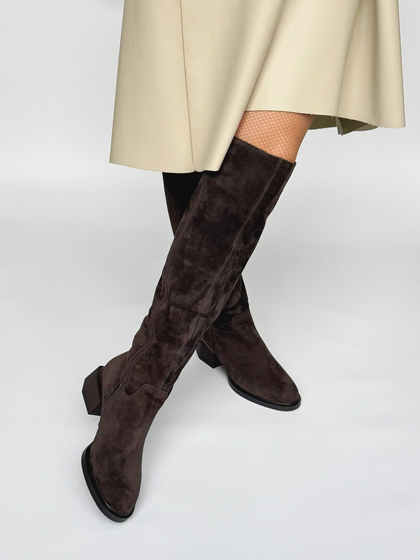 Women's Suede Boots with Plush Lining
