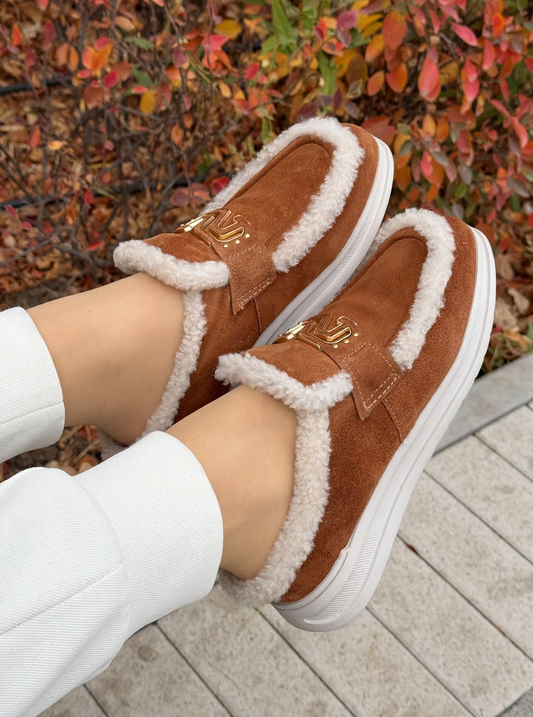 Women's Fleece-Lined Slip-On Shoes