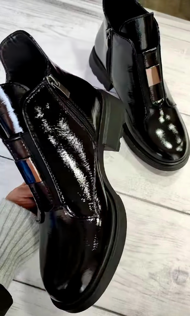 Women's high-quality leather ankle boots