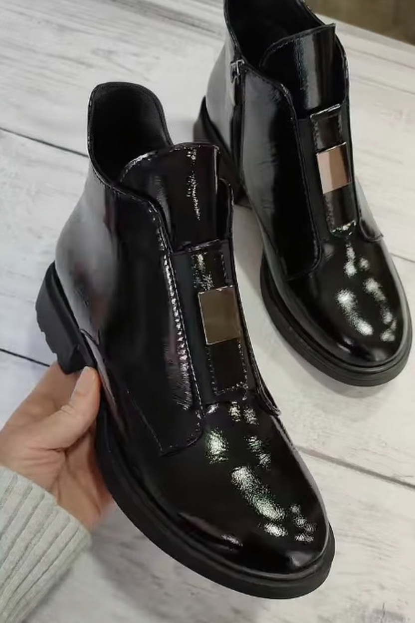 Women's high-quality leather ankle boots