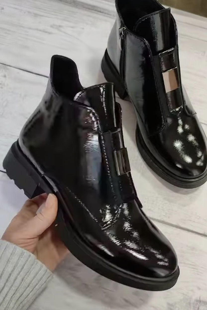 Women's high-quality leather ankle boots