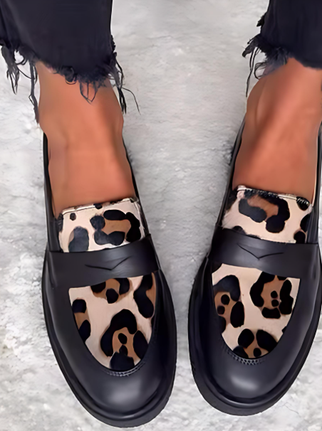 Women Leopard Slip-On Loafers