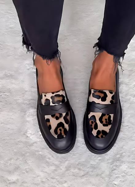 Women Leopard Slip-On Loafers