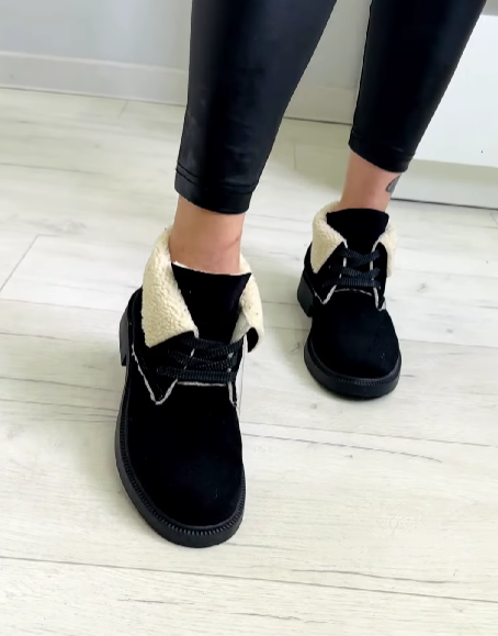 Women's suede wear-resistant and non-slip short boots