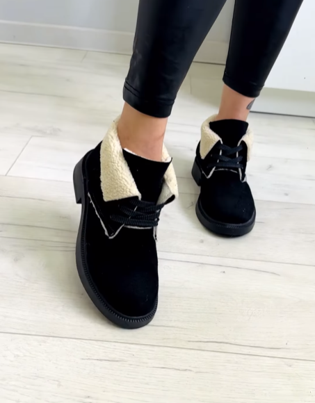 Women's suede wear-resistant and non-slip short boots