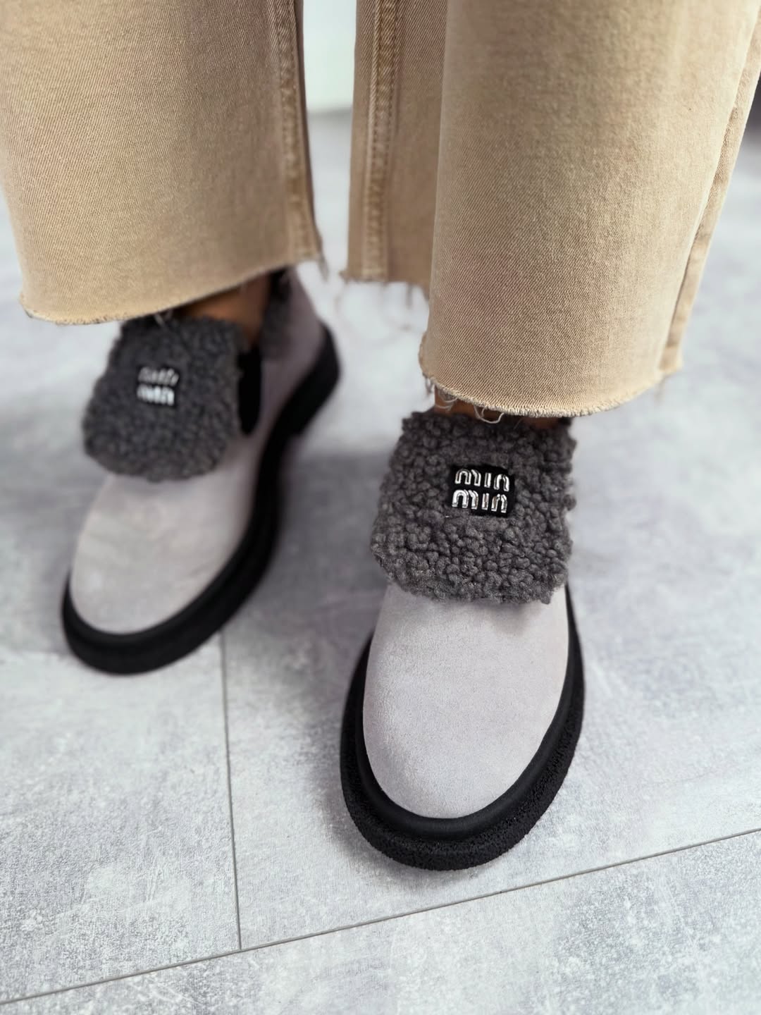 Women's fleece comfortable shoes