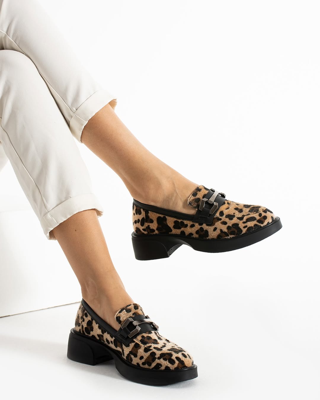 Women's Leopard Slip-On Loafers