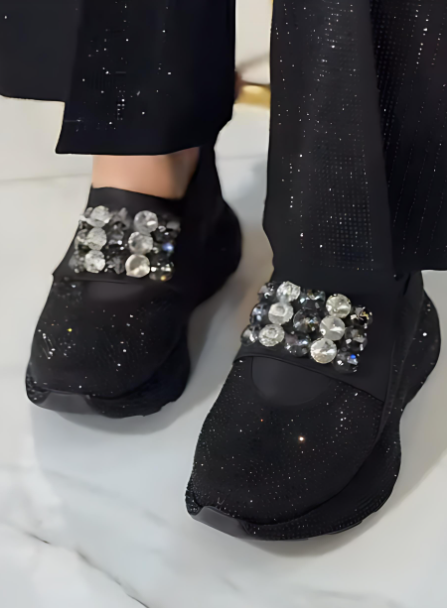 Sparkling Rhinestone Comfortable Women's Shoes