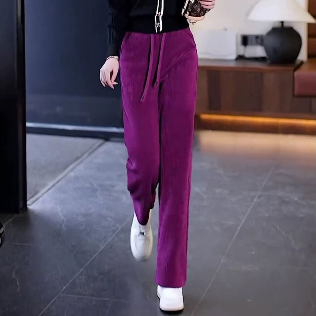 Women's Corduroy Loose Comfort Trousers