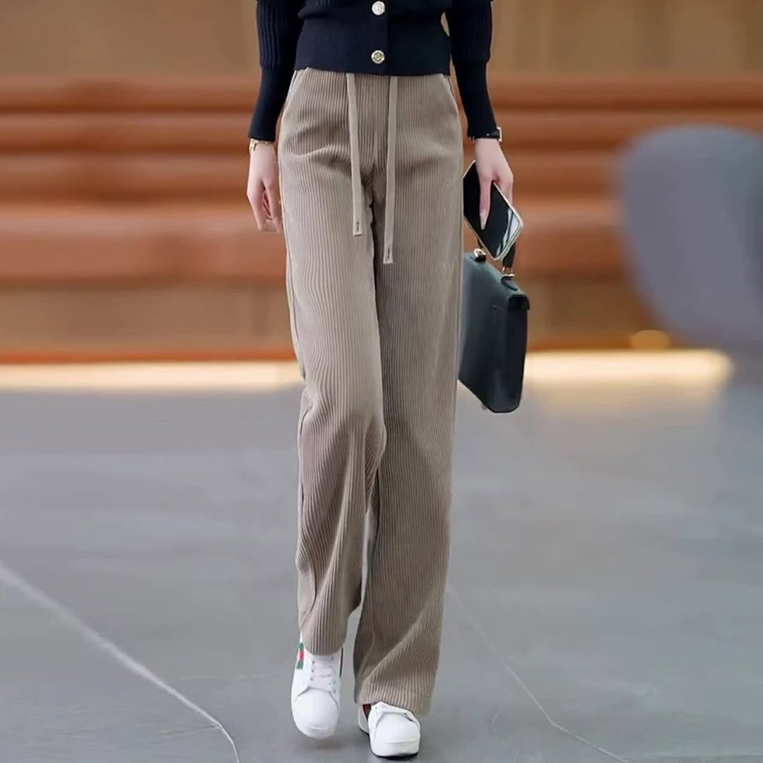 Women's Corduroy Loose Comfort Trousers
