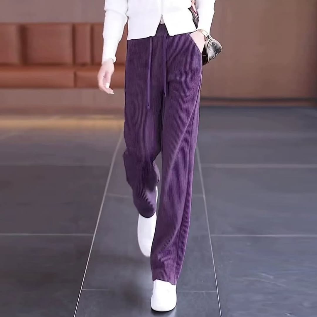 Women's Corduroy Loose Comfort Trousers