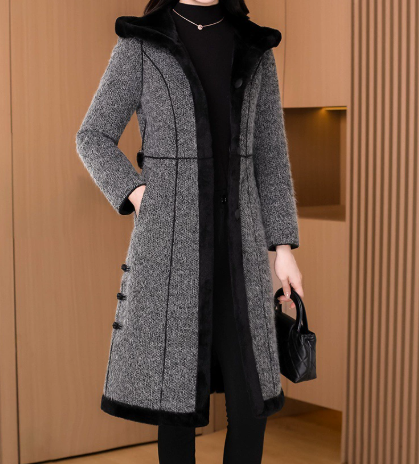 Women's Fleece-Lined Thickened Coat