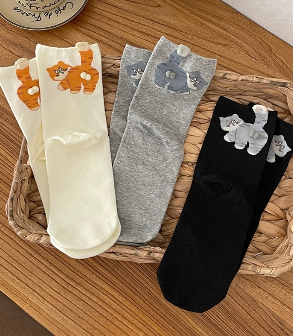 Cat-themed fun socks