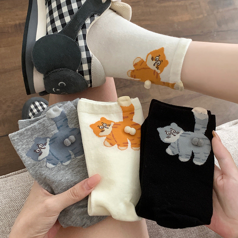 Cat-themed fun socks