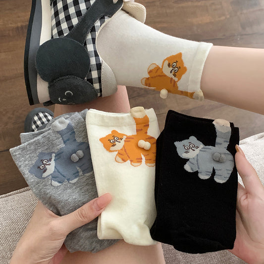 Cat-themed fun socks