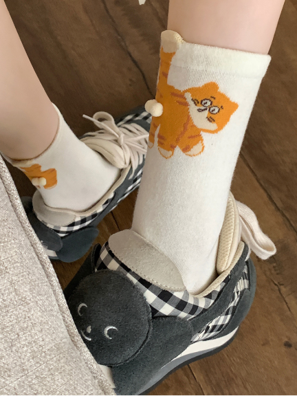 Cat-themed fun socks