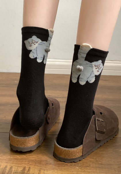 Cat-themed fun socks