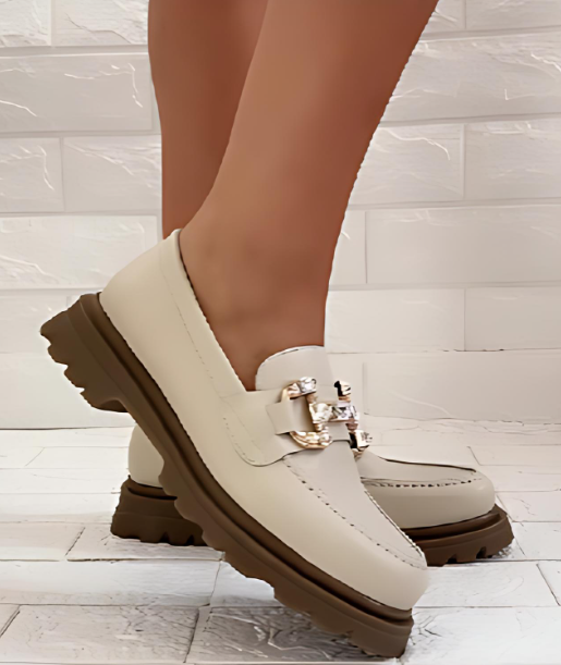 Rhinestone slip-on loafers