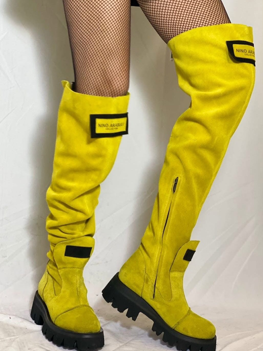 Women's suede over-the-knee boots