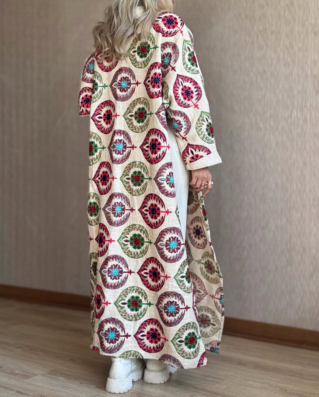 Women's Printed Long Coat