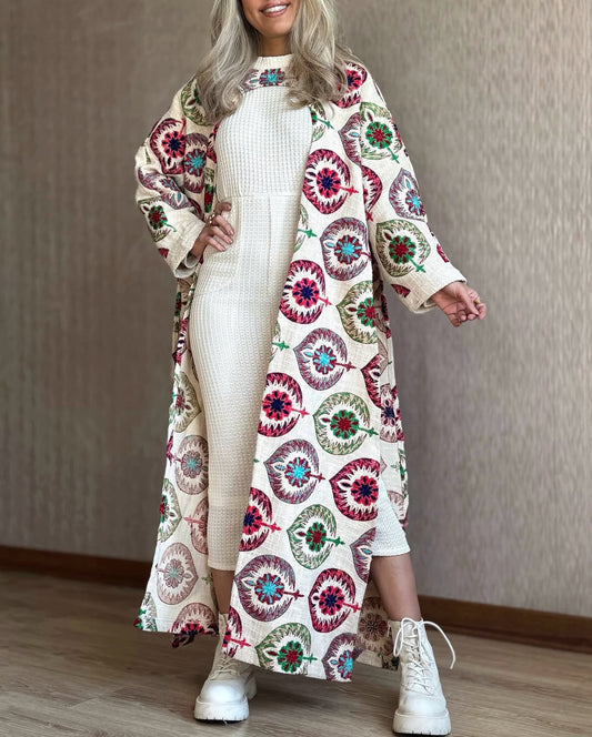 Women's Printed Long Coat