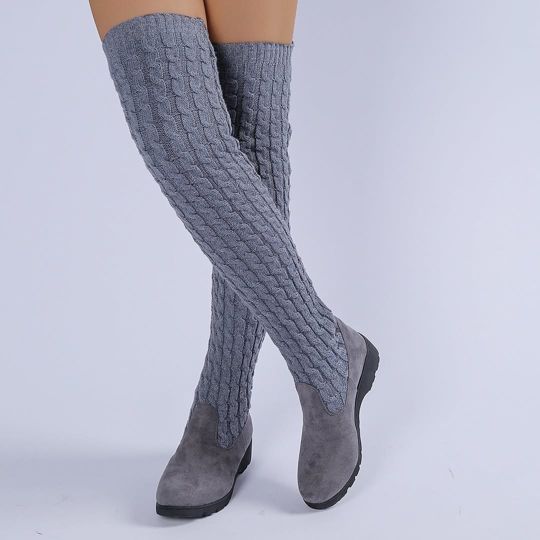 Women's Comfortable Knitted Sock Boots