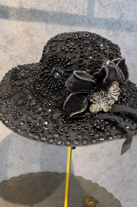 Luxury Rhinestone Hat for Women