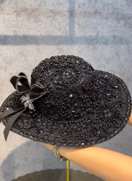 Luxury Rhinestone Hat for Women