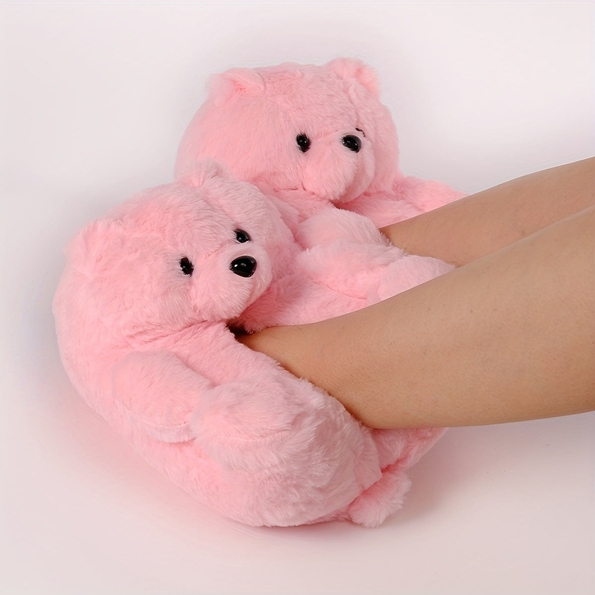Winter Warm Teddy Bear Home Slippers