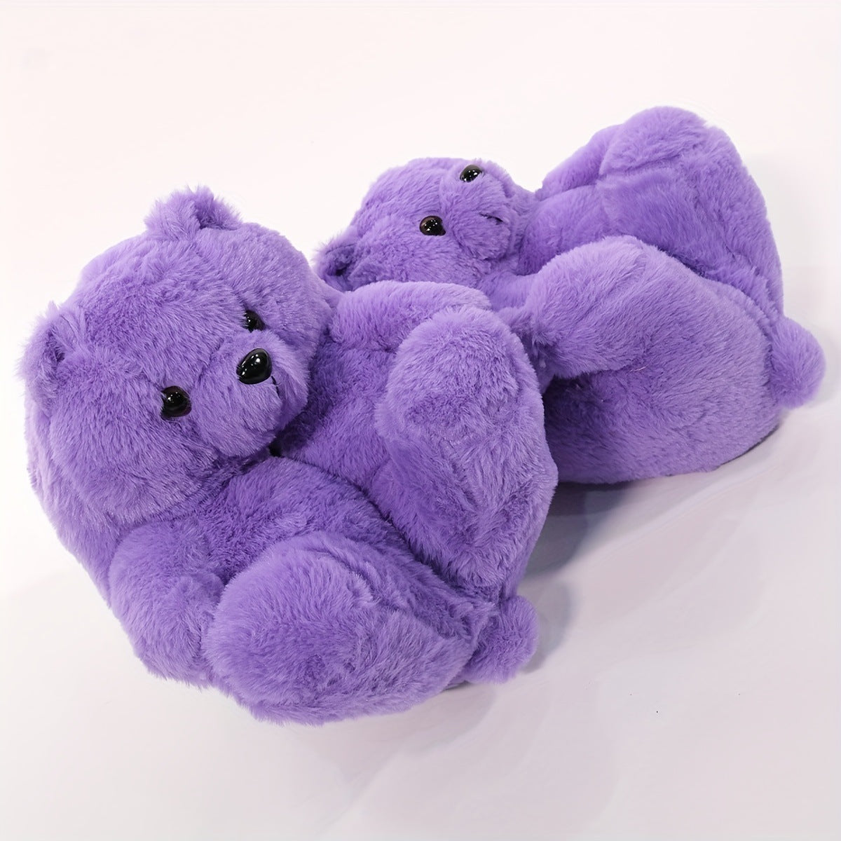 Winter Warm Teddy Bear Home Slippers