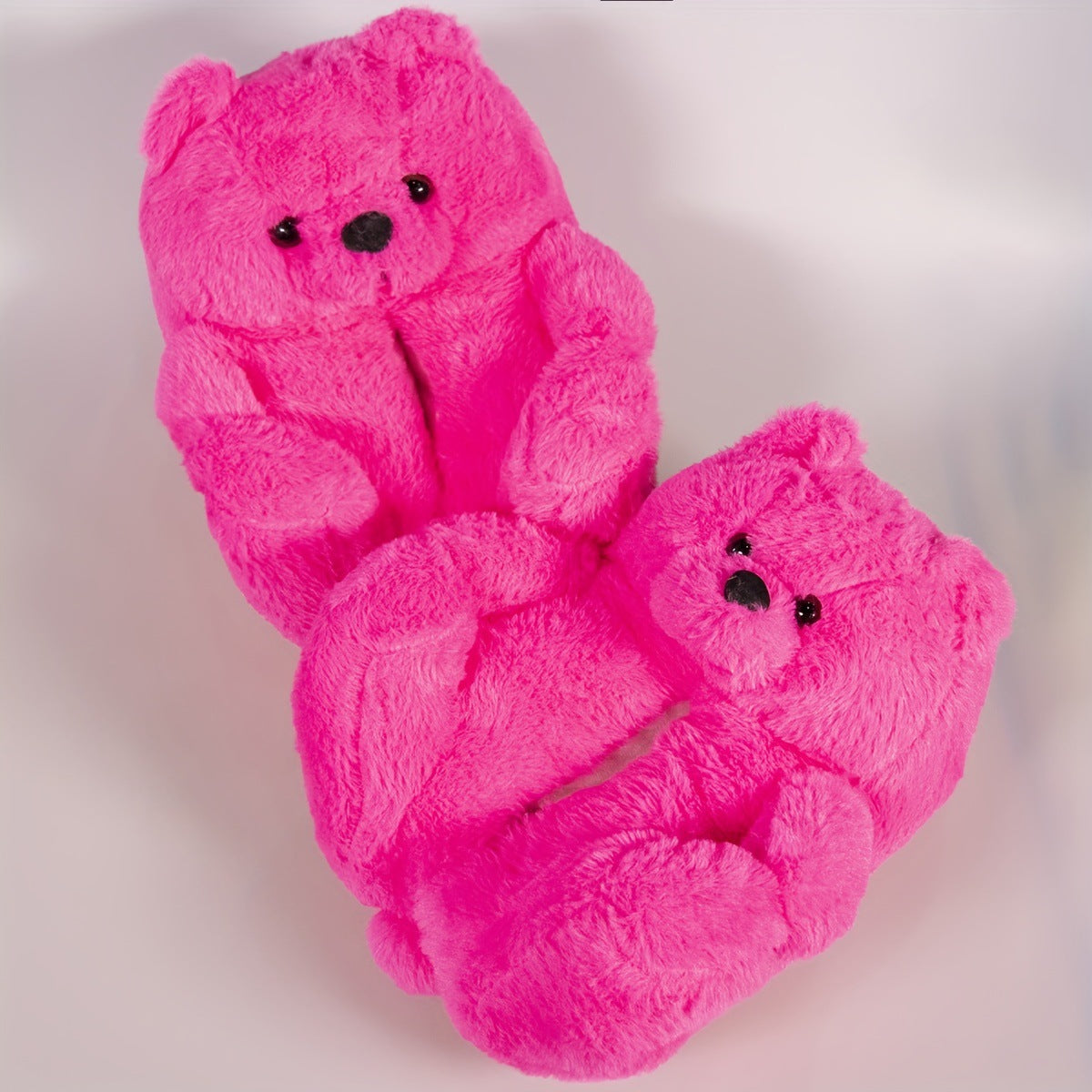 Winter Warm Teddy Bear Home Slippers
