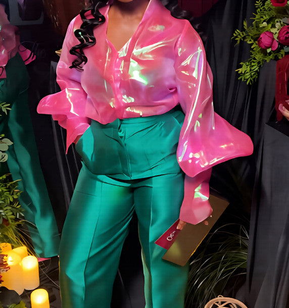 Women's Laser Iridescent Shirt
