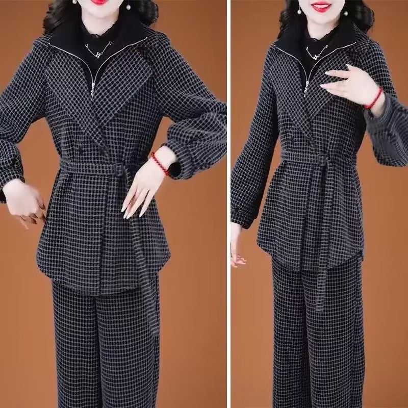 Women's Autumn/Winter Elegant Two-Piece Set