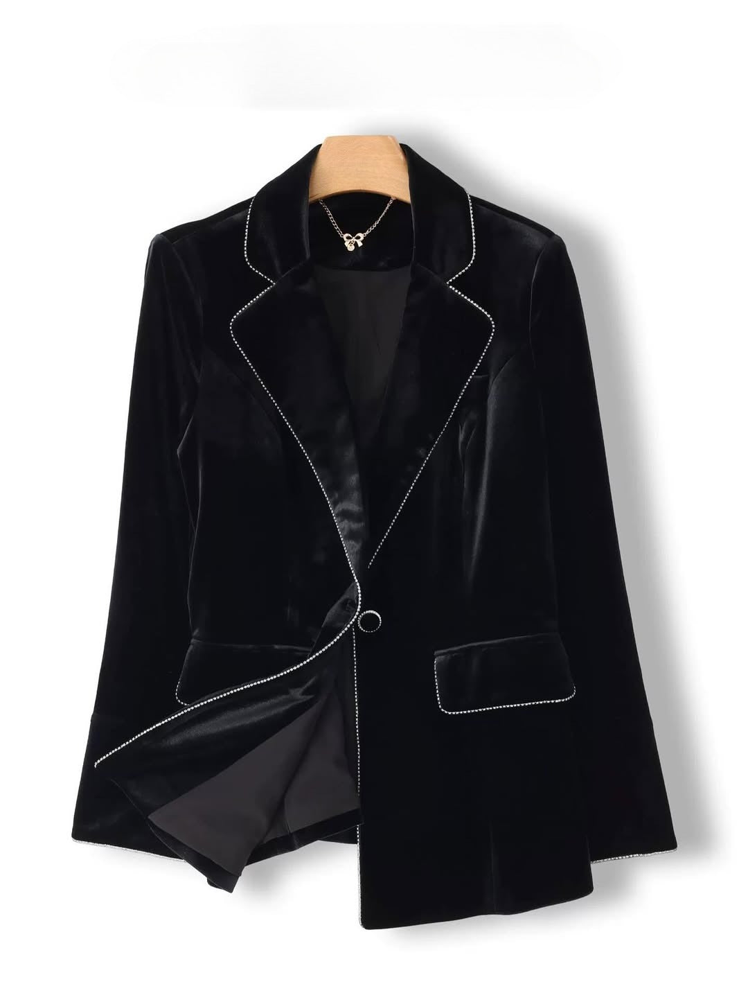 Women's premium velvet coat