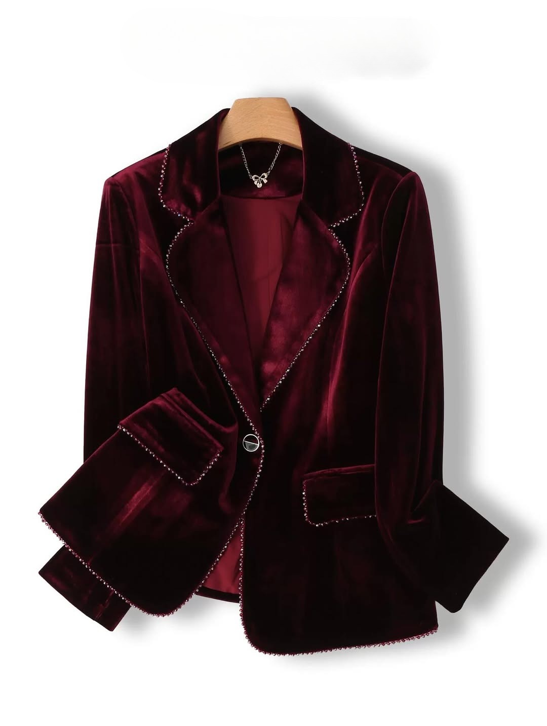 Women's premium velvet coat