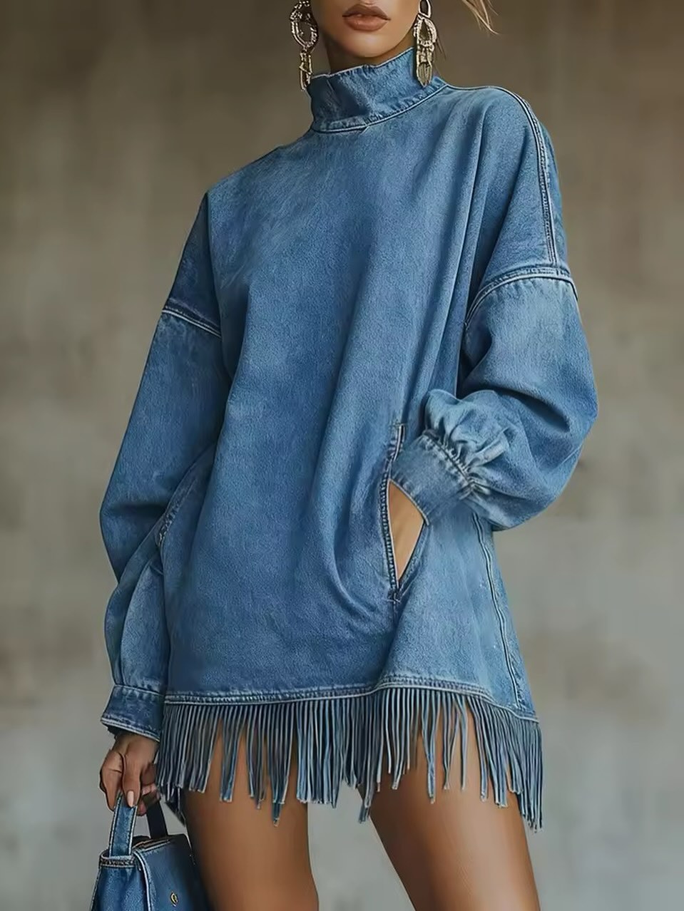 Women's Loose and Comfortable Tassel Dress
